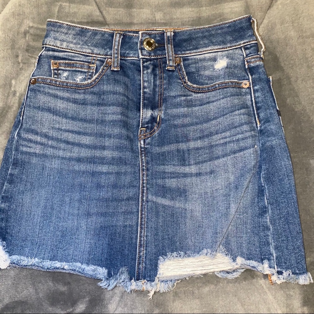 AE Super Stretch Jean Skirt